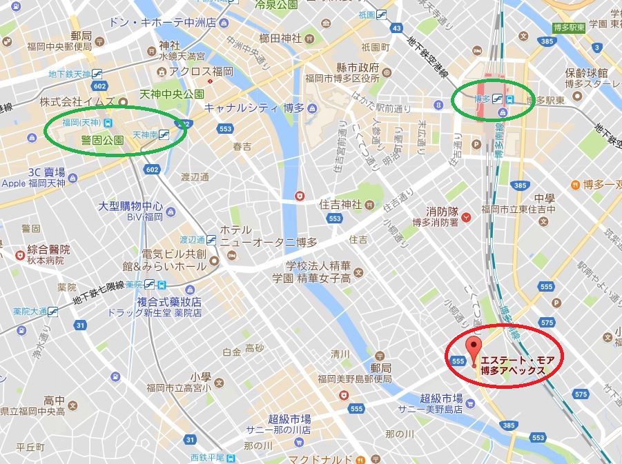 エステート.モア博多APEX map