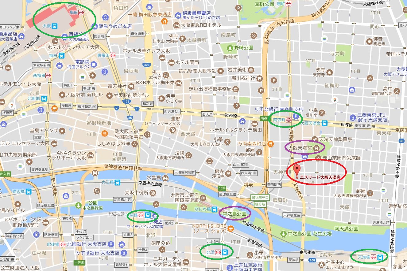 エスリード大阪天満宮　MAP