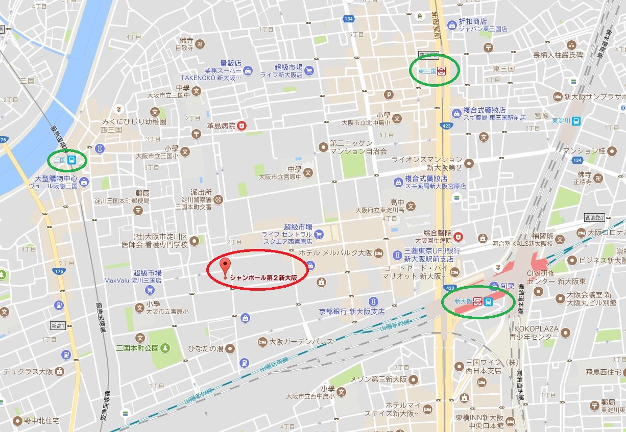 シャンボール第2新大阪 MAP
