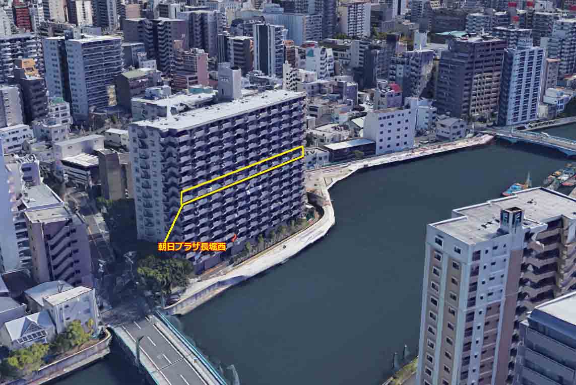 大阪市西區橋邊河景🌅654呎大型單位～初計回報: 4.22%