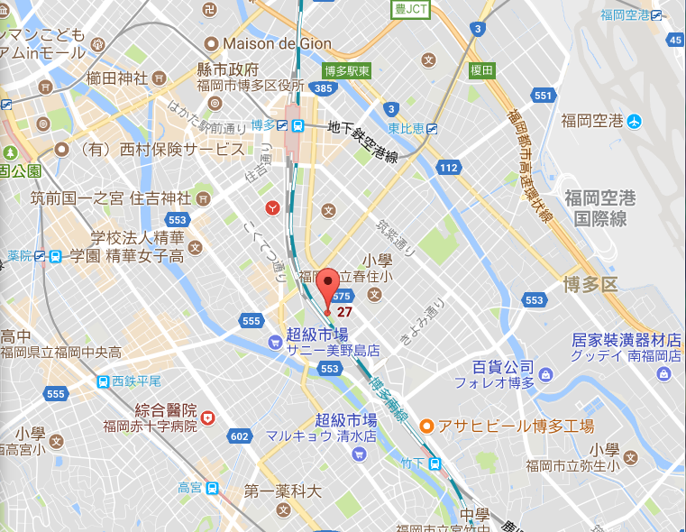 Map博多区博多駅南5-30-27 - 複製