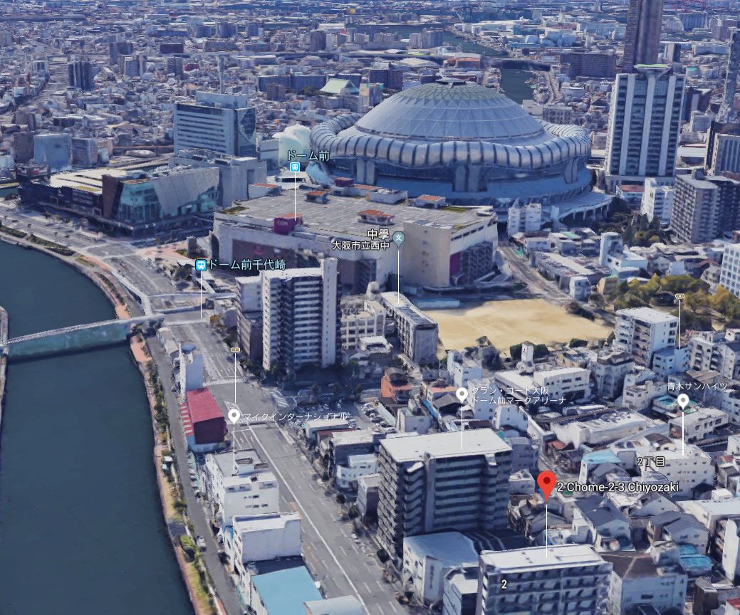 大阪巨蛋沿河投資物件　3線可通