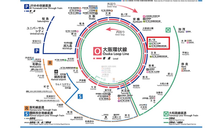 大阪环状线90后物业，铁路徒步2分3线使用，去梅田又得心斋桥又得