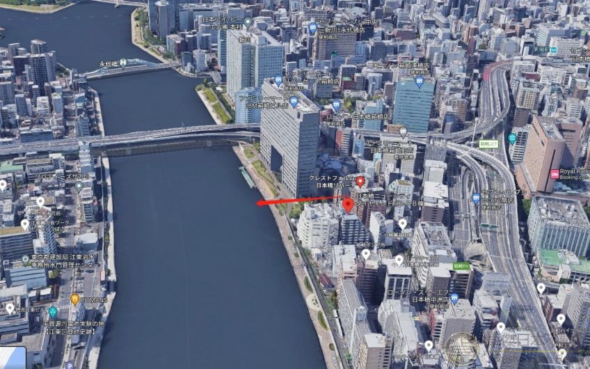 東京中央區, 近站2分鐘, 2000年後樓齡, 3房1廳 只需hk$600萬