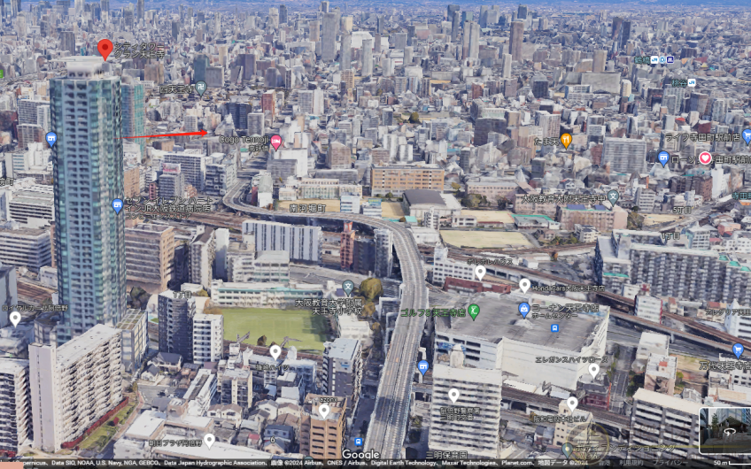 天王寺站高層塔樓, 200呎大露台及可遼望大阪市全景, 自住投資都好